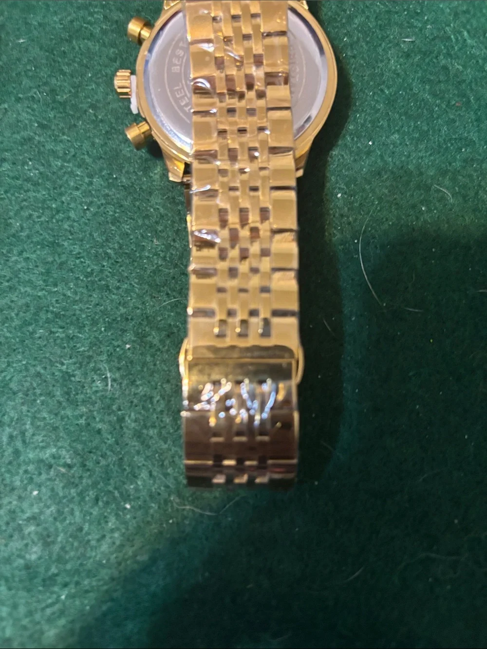 Binbond Gold Men's Chronograph Sports Watch - Black Dial